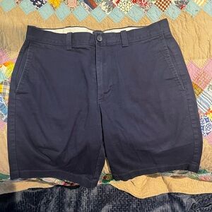 J. Crew Men's Navy Flat Front Shorts